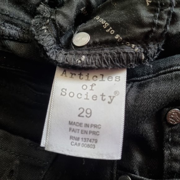 Articles of Society Skinny Jeans in Asphalt Size 29 - Picture 7 of 10